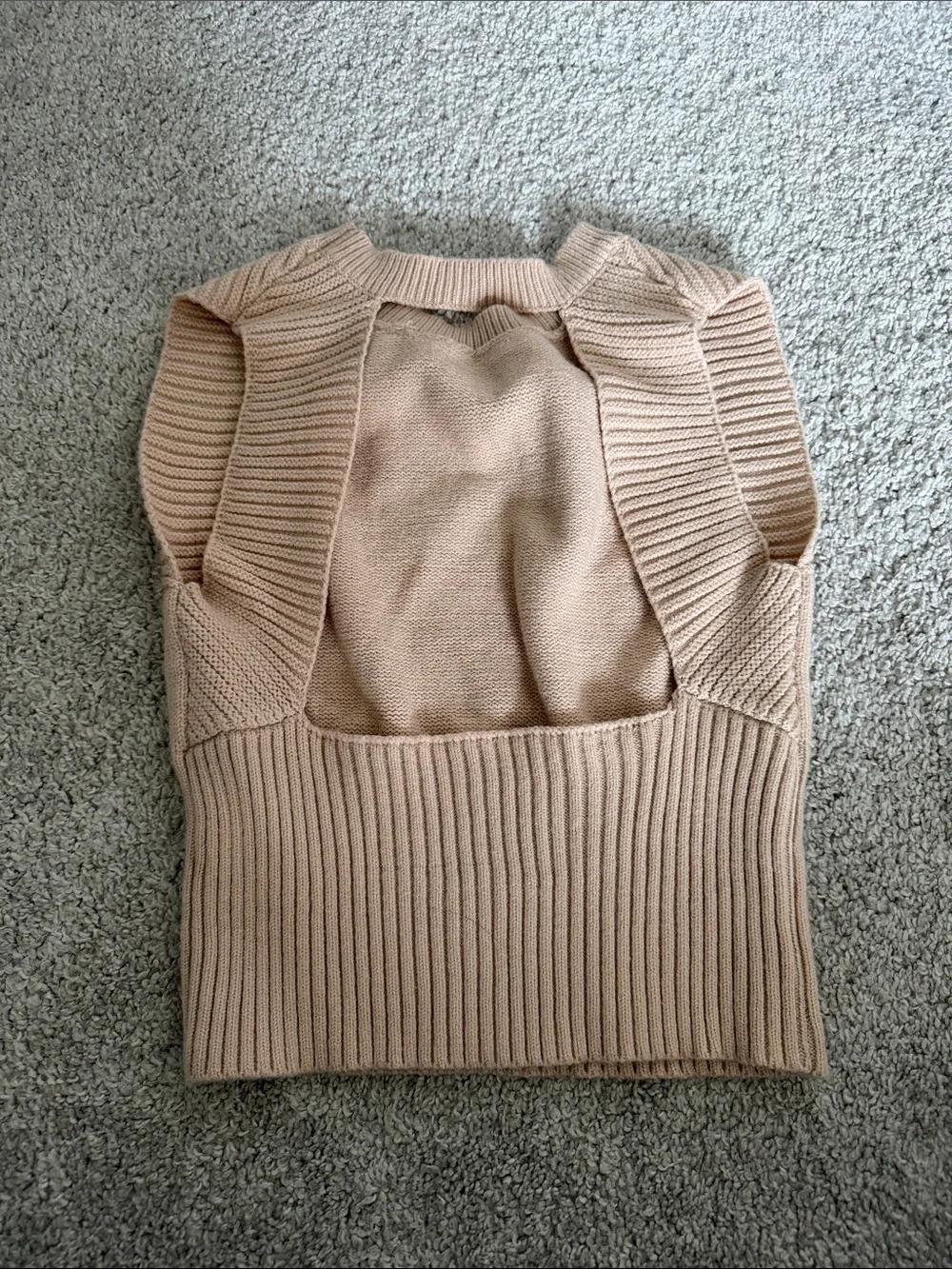 Women's Crewneck Sweater in Light Beige - Picture 2 of 2